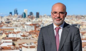 El delegado del Gobierno de España en la Comunidad de Madrid, Fran Martín Aguirre, tras la entrevista con 'Público'.