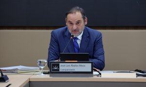 El diputado del Grupo Mixto y exministro de Transportes, José Luis Ábalos, comparece ante la Comisión de Investigación sobre el 'caso Koldo