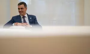 El presidente del Gobierno, Pedro Sánchez, el pasado miércoles en el Palacio de La Moncloa.