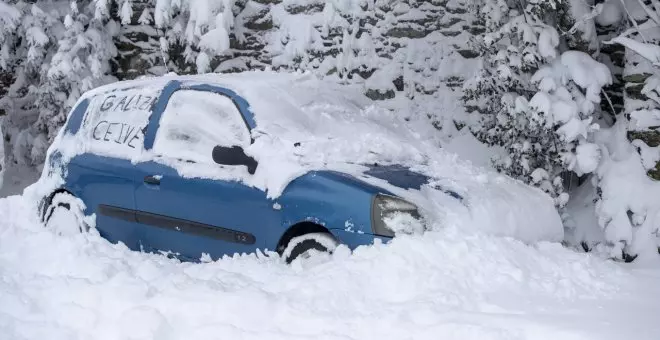 Fien, el gran temporal de 2023, empieza a ceder tras bañar de nieve el norte de España