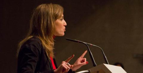 Tania Sánchez, durante su intervención.