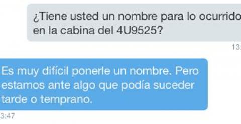 Fragmento de la entrevista mantenida en Twitter