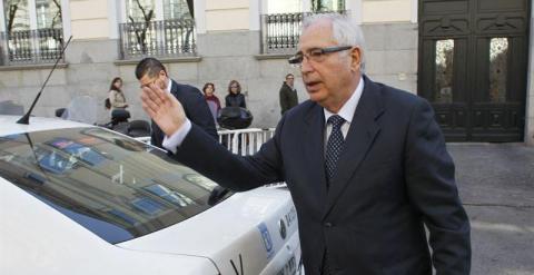 El presidente de Melilla, Juan José Imbroda, tras comparecer en el Tribunal Supremo. E.P.