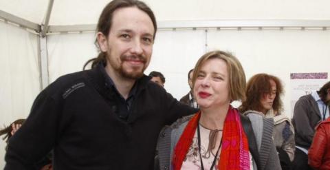 Pablo Iglesias y Ana Taboada, candidata de Somos Oviedo. / SOMOSASTURIES.INFO