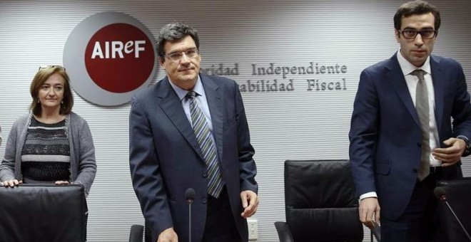 Presentación en la sede de la Autoridad Fiscal del informe sobre los presupuestos para 2016 de las comunidades autónomas. EFE/Chema Moya