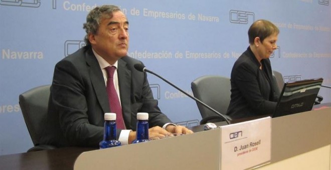 El presidente de la CEOE, Juan Rosell.