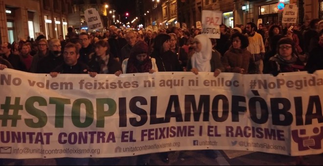 Protesta contra la islamofòbia. DAVID KARVALA