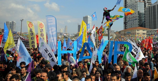 Manifestación a favor del 'No' en Estambul. - REUTERS