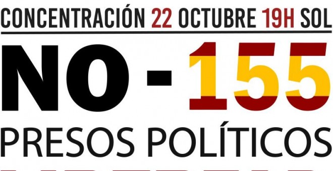 Cartel de la coordinadora 25-S de la manifestación contra la aplicación del artículo 155