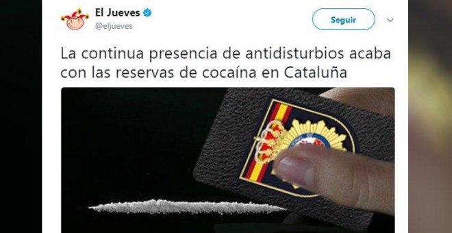 Un juzgado de Barcelona investiga a El Jueves por su publicación sobre la Policía Nacional.