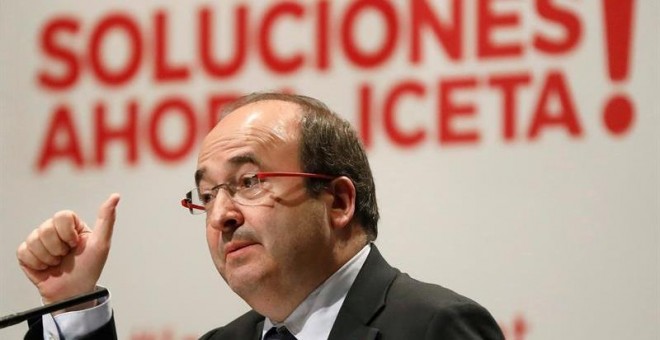 El candidato del PSC a la presidencia de la Generalitat, Miquel Iceta. - EFE