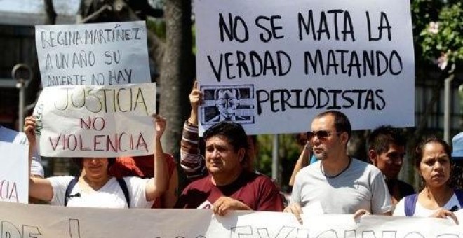 Manifestación por la libertad de prensa en México. EFE/Archivo