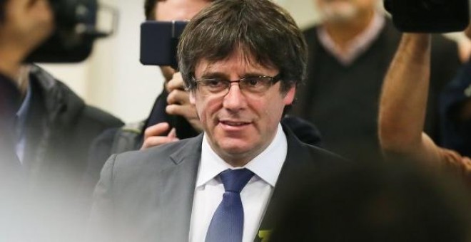 Carles Puigdemont en un acto celebrado en Bruselas. EFE/Archivo