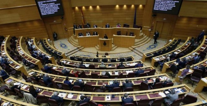 Vista general del pleno del Senado. EFE