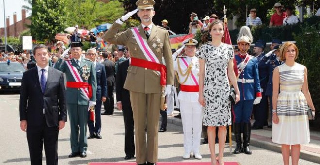 Imagen del Día de las Fuerzas Armadas de 2017, en Guadalajara. Foto. Casa de S.M. el Rey