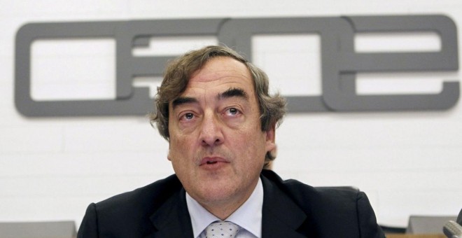 El presidente de CEOE, Joan Rosell. EFE