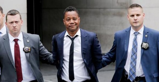 El actor Cuba Gooding Jr se entrega a la Policía. REUTERS