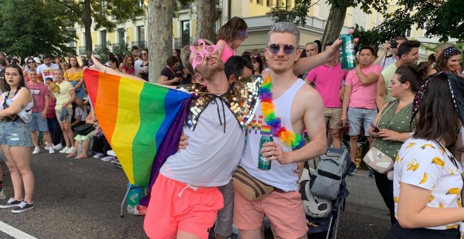 Asistentes a la manifestación del Orgullo LGTBI en Madrid 2019. /ESTEFANÍA ROSELLÓ