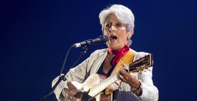 La cantautora Joan Baez ha visitado España en su gira de despedida. | EFE