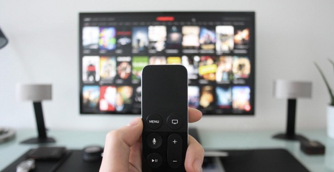 Una televisión con oferta de contenidos en 'streaming'. / PIXABAY