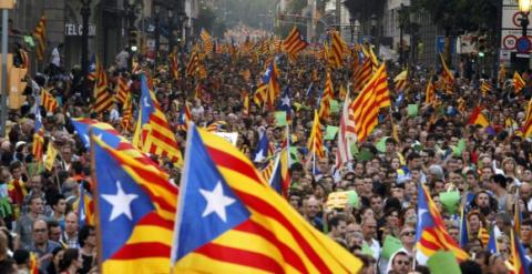 Imagen de la manifestación independentista del pasado 11 de septiembre./ EFE