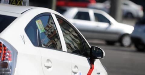 Un taxi en Madrid.