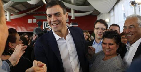 Pedro Sánchez, a su llegada al acto de este sábado en Badajoz. EFE/Oto