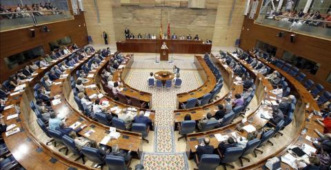 Un pleno de la Asamblea de Madrid. -EFE