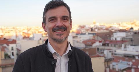 El candidato de la lista unitaria de Podemos para la Comunidad de Madrid, José Manuel López Rodrigo.