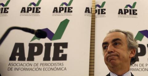 El secretario de Estado de Hacienda, Miguel Ferre, momentos antes de su intervención en la clausura de las jornadas organizadas por la Asociación de Periodistas de Información Económica (APIE). EFE/Javier Lizón