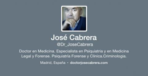 Perfil en Twitter del doctor José Cabrera.