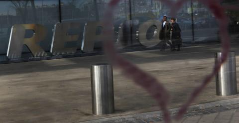 Detalle de la sede de Repsol en Madrid. REUTERS