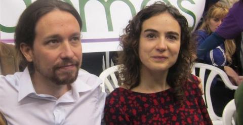 Pablo Iglesias con Gemma Ubasart. E.P.