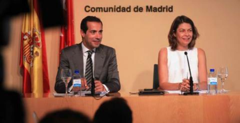 Salvador Victoria y Lucía Figar, dos de los imputados por Eloy Velasco en la 'Operación Púnica'. COMUNIDAD DE MADRID