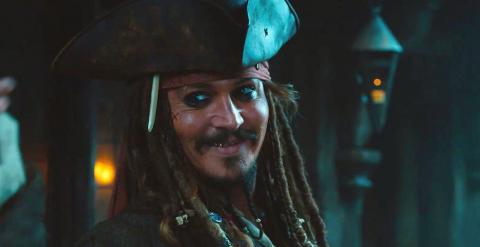 Johnny Depp en Piratas del Caribe