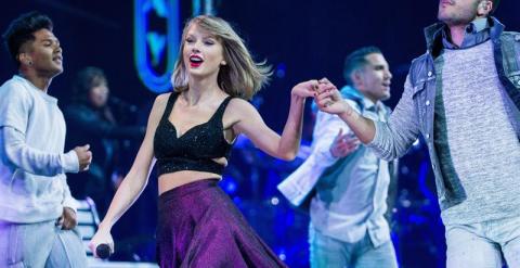 Taylor Swift en uno de sus últimos conciertos en Alemania. EFE/EPA/Rolf Vennenbernd