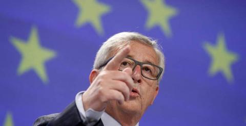 Jean-Claude Juncker durante su intervención en Bruselas. / EFE