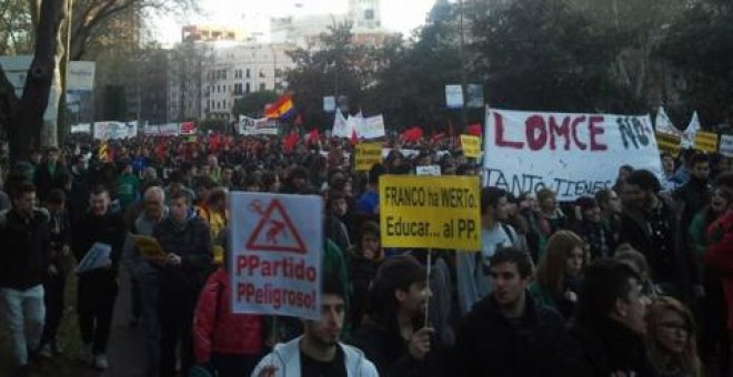 Manifestación contra la LOMCE