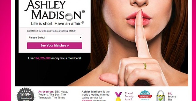 Captura de la web Ashley Madison.-