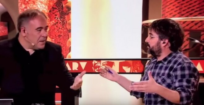 Antonio García Ferreras y Jordi Évole en 'Al Rojo Vivo'.