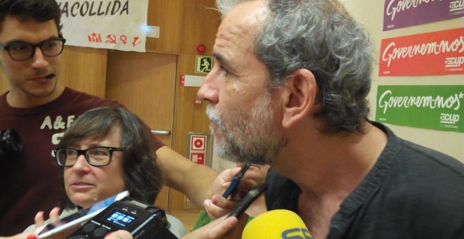 Willy Toledo declara ante los medios. EUROPA PRESS