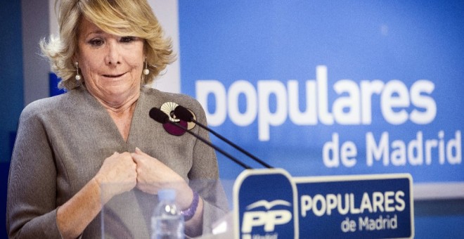 La presidenta del PP de Madrid, Esperanza Aguirre. EFE