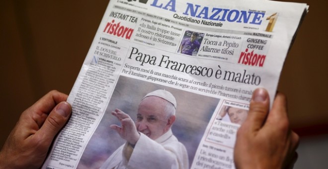 La portada del diario 'Quotidiano Nazional', que daba la noticia. REUTERS