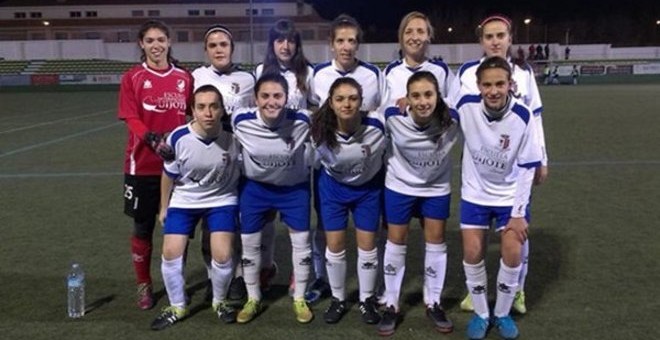 Fotografía del filial del Femenino Albacete antes de un partido. TWITTER (@cffalbacete)