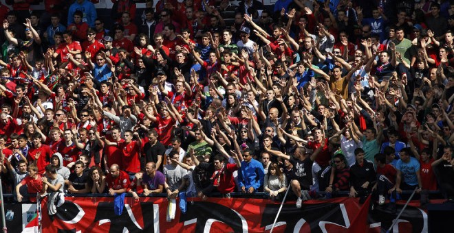 El grupo de aficionados ultras Indar Gorri