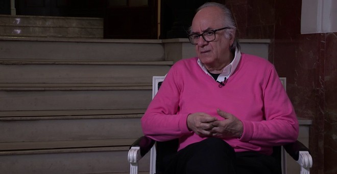 El sociólogo Boaventura de Sousa Santos durante la entrevista.