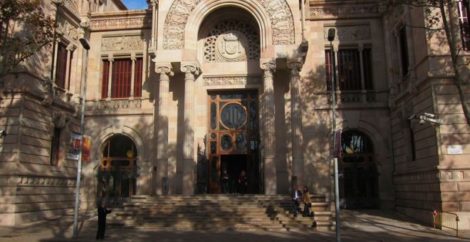 Fachada del Palau de Justícia, sede del TSJC y de la Audiencia de Barcelona. E.P.