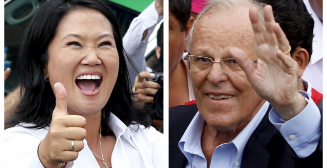 Combo de imágenes de Keiko Fujimori y Pablo Kuczynski. - REUTERS