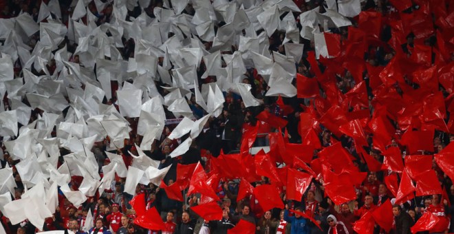 El ambiente del Allianz Arena antes del partido. Reuters / Kai Pfaffenbach