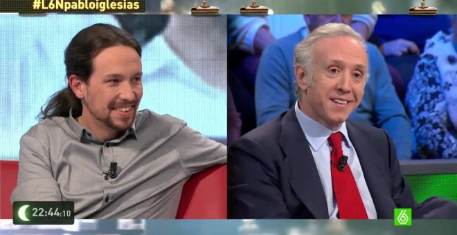 Pablo Iglesias y Eduardo Inda.